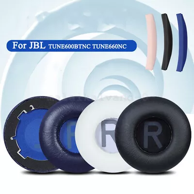 FIT JBL TUNE600BTNC TUNE660NC Headphones Replacement EarPads Soft Cushion Cover • $15.53