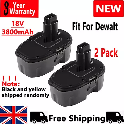 £21.55 • Buy 2× 3.8Ah DE9098 Battery For Dewalt Cordless Drill 18V XRP DC9096 DE9095 DC725