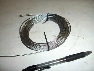 1/32  1/16  3/32  1/8  Stainless Steel 7x7 Aircraft Cable Wire Rope 25' 50' 100' • $9.75