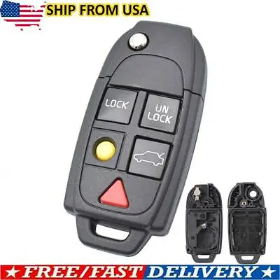 For Volvo XC70 XC90 S60 S80 V70 Car Remote Flip Key Fob Shell Case Replacement • $11.69