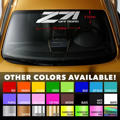 Z71 OFF ROAD Windshield Banner Vinyl Decal Sticker For CHEVY CHEVROLET SILVERADO • $18