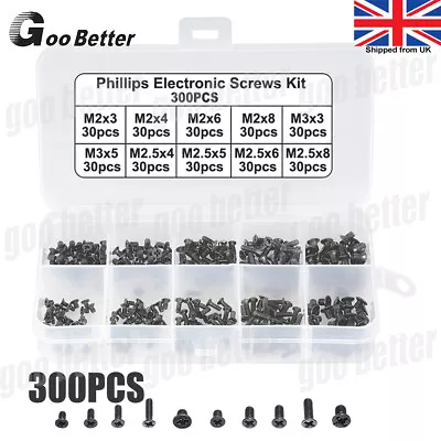 300 Laptop Screw Computer Universal Repair Fit M2 M3 M2.5 For IBM HP Dell Lenovo • £6.70