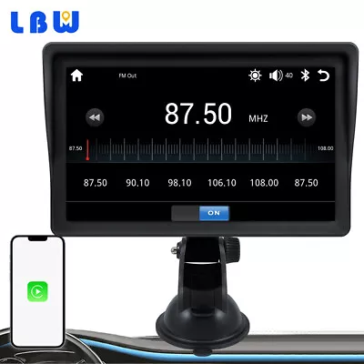 Portable 7  Car Stereo Wireless Android Apple CarPlay Auto Radio Touch Screen FM • $101.03