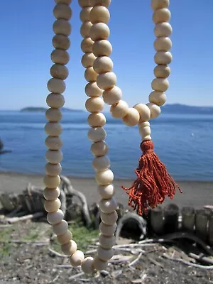 USA Seller Very Large Unique & Rare 11MM 108 Beads Recycled Bone Buddhist Mala • $31.94