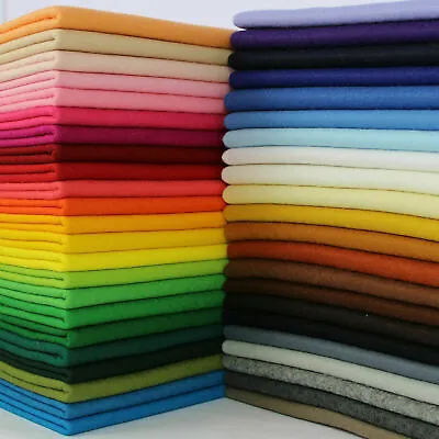 £4.09 • Buy 90cm Quality Wool Blend Felt 1mm Thick Sold Per Half Metre Per Metre All Colours