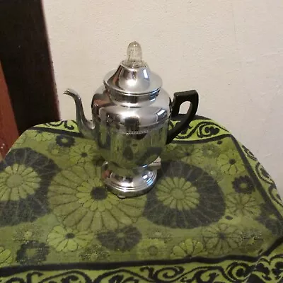 Nice Vintage Farberware Art Deco Chrome Percolator/ Coffee Maker. 206 • $37.99