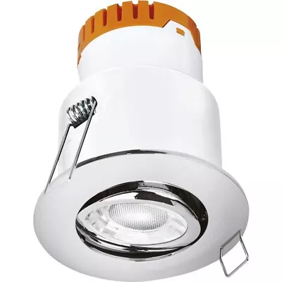£19.99 • Buy Enlite IP20 Fire Rated LED Downlight E8 Adjustable 8W Dimmable Polished Chrome