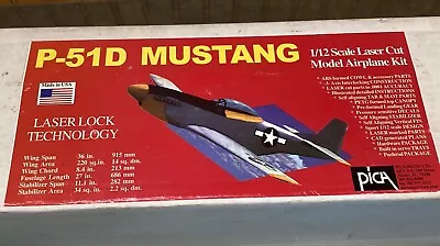 RC Airplane Kit Pica 1/12 Scale P51-d Mustang Kit With Epoxy-glass Cowl • $52