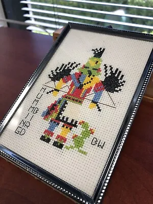 Kachina HUMMING BIRD Native American Art Needlepoint Cross Stitch Complete Frame • $29.95