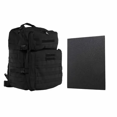 $142.99 • Buy Assault Backpack IIIA Hard Ballistic Plate Rectangle Cut Bulletproof Stabproof