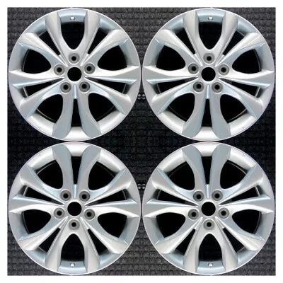 Set 2010 2011 2012 Mazda 3 OEM Factory 9965337070 17 Silver Wheels Rims 64929 • $725