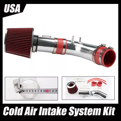 3  Cold Air Intake Kit + Red Filter For 04-07 Honda Accord 2.4L L4 DX/LX/EX/SE • $44.63