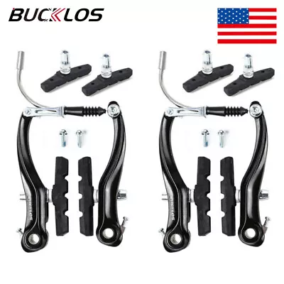 Bucklos MTB Linear Pull V-Brake Caliper BMX Bike Front & Rear Pair Durable Parts • $26.52