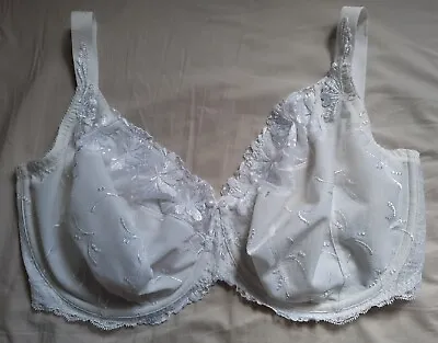 £15 • Buy M&s Autograph Adored Maximum Support Lace Underwired White Full Cup Bra 38j New 