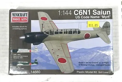 FACTORY SEALED Minicraft C6N1 Saiun  Myrt  1:144 Kit #14680 • $10.99