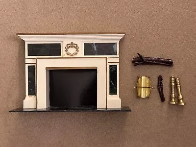 IDEAL Vintage 1964 PETITE PRINCESS Fireplace DOLLHOUSE FURNITURE COMPLETE EUC • $23.99