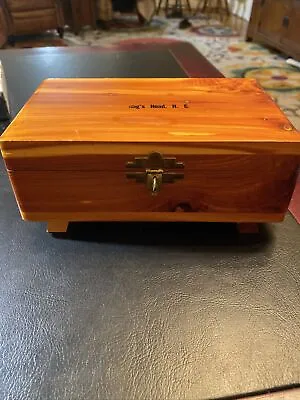 Brilliant Art Deco Vintage Mini Cedar Chest Box Nags Head North Carolina Estate • $18