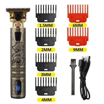 Professional Hair Clippers Trimmer Cutting Beard Cordless Barber Shaving Machine • £10.99