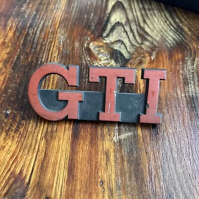 83 84 VW GTI MK1 Grille Emblem 176853679B Rabbit GTI • $49.99