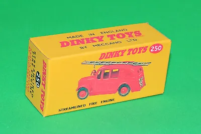 £3.99 • Buy DINKY Reproduction Box 250 Streamlined Fire Engine Box REPRO