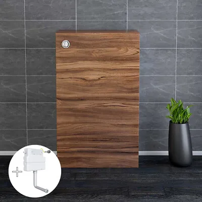 Bathroom Suite Walnut Combine Furniture L Shape Vanity Unit Basin Sink Toilet WC • £114.97