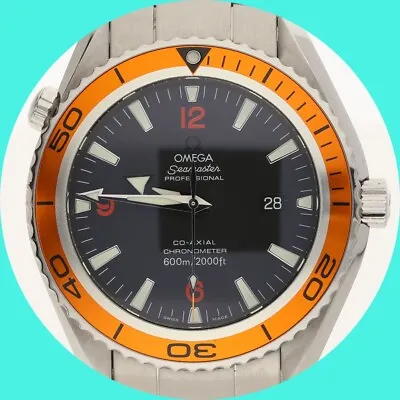 Omega Seamaster Planet Ocean #22085000 Swiss Automatic Date Watch 45MM Box/ Card • $6649.46