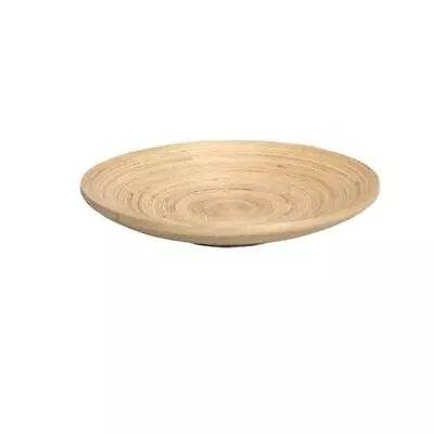 11.75Inch Bamboo Salad Bowl Cheese PlateFruit Plate Handmade Salad Bowl S... • $24.73