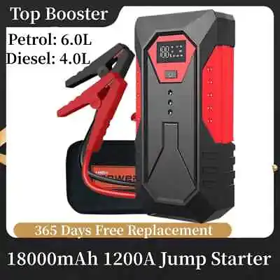 18800mAh Car Jump Starter Portable Power Bank Battery Booster For Petrol Diesel • $56.99