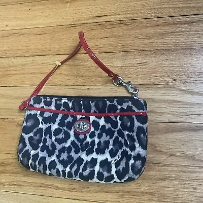 COACH Womens Park Ocelot Animal Print Wristlet PRE-OWNED  • $19.80