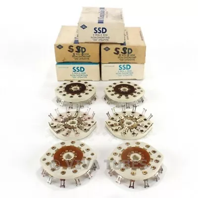 Vintage Lot Of 6 Centralab SSD Standard Rotary Switch Section Wafers 3 POL 3 POS • $54.95