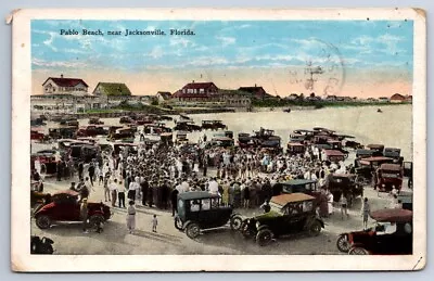 Pablo Beach Near Jacksonville Florida Vintage 1926 E.C. Kropp Postcard • $4.49