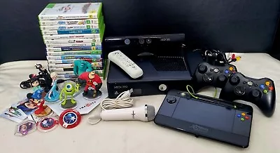 Xbox 360 + Kinect + Infinity + Udraw Tablet + 15 Games + 2 Controllers WORKING • $325