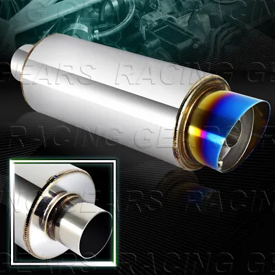 4  N1 Fireball Titanium Burnt Tip Stainless 3  Inlet Exhaust Muffler W/silencer • $34.95