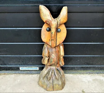 £54.99 • Buy Vintage Rustic Chainsaw Carved Owl Garden Feature