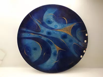 Vintage Art DECO Enamel Ware Over Copper Plate Signed Artist DMG** • $249.99