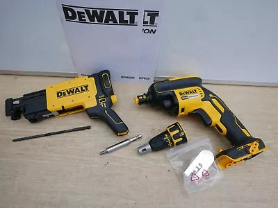 DeWALT DCF620 XR 18V DRYWALL SCREWDRIVER + DCF6202 COLLATED ATTACHMENT • £189.89