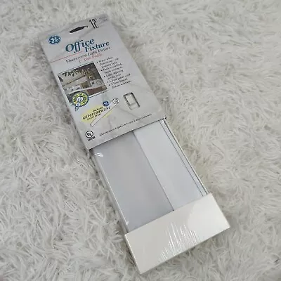 GE 12  Office Fixture Fluorescent Light Fixture 1  Thin Profile With Bulb F8T5 • $24.97