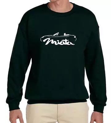 2009-15 Mazda Miata Sports Car Classic Outline Design Sweatshirt NEW • $27