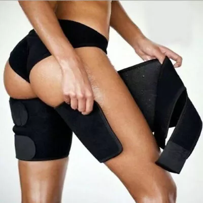 (2 Sleeves) Thigh Sleeve Support Compression Brace Wrap Hamstring Groin Quad • $16.97