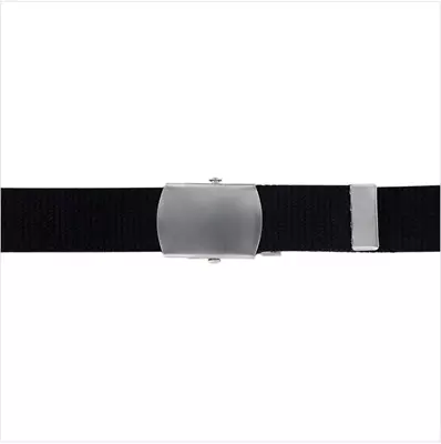 Genuine U.s. Coast Guard Auxiliary Belt: Cotton Web With Satin Silver Buckle And • $21.95