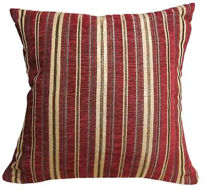 Pillow Cover*Striped Damask Chenille Sofa Seat Pad Cushion Case Custom Size*Wk8 • £41.31
