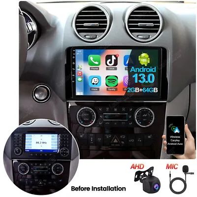 Android 13.0 Carplay Car Radio GPS Navi For Mercedes Benz ML/GL-Class W164 X164 • $159.99