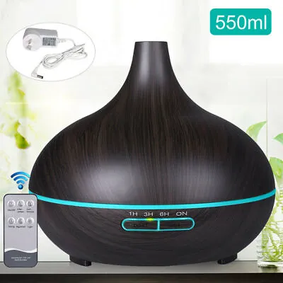 550ML Aroma Aromatherapy Diffuser LED Oil Ultrasonic Air Humidifier Purifier AU • $25.67