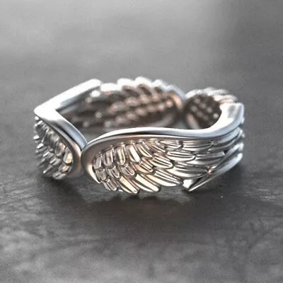 $7.89 • Buy Angel's Wing Vintage Steel Handmade Fashion Ring