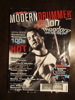 Modern Drummer Magazine June 2005 Jon Theodore Carl Palmer Larry Mullen Jr • $12.95