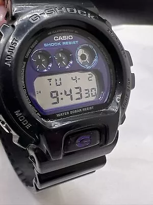 Casio G-SHOCK 3230 Men's DW-6900MF RARE BLACK/PURPLE Watch • $41.99