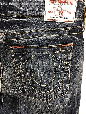 True Religion Womens 29 Blue Denim Jeans Carrie Boot Cut Flare • $29.92