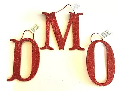 Red Glitter Initial Ornament A B C D E F G H I J K L M N O P Q R S T U V W X Y Z • $5.95