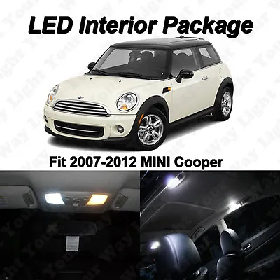 $23.88 • Buy 13 X MINI Cooper R56 White SMD LED Interior Bulbs Kit + License Plate Lights