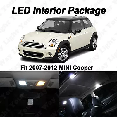 13 X MINI Cooper R56 White SMD LED Interior Bulbs Kit + License Plate Lights • $23.88